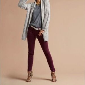 Cabi Wine Skinny Cord Pant